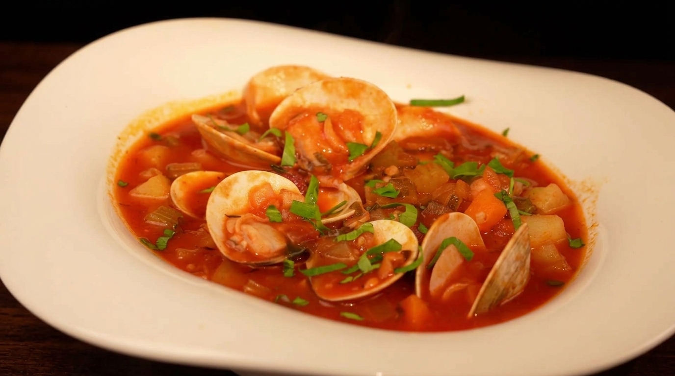 Klasyczna zupa Manhattan Clam Chowder