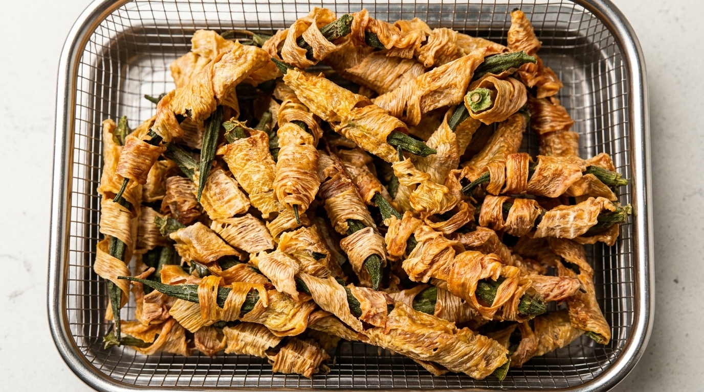 Domowe przysmaki dla psa: Okra owijana kurczakiem