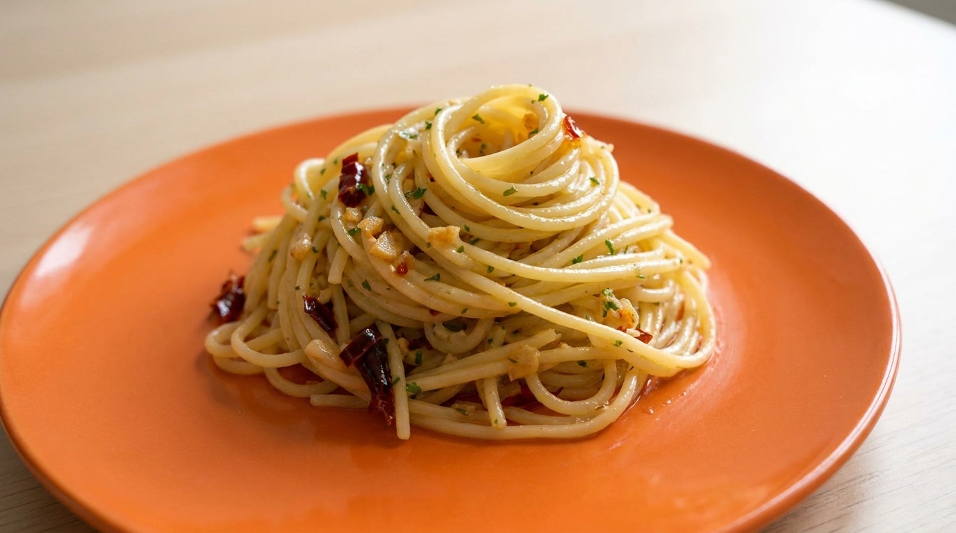 Klasyczne Spaghetti Aglio, Olio e Peperoncino