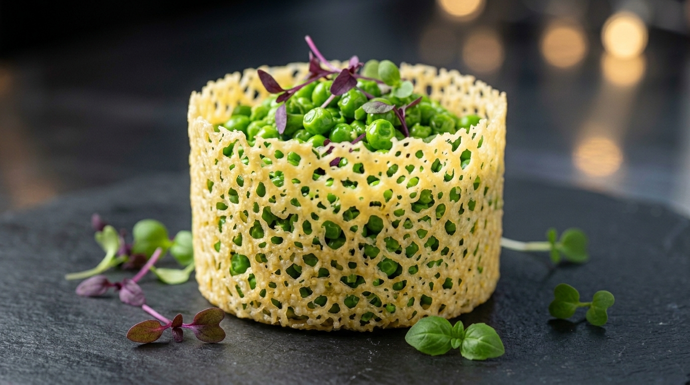 Eleganckie rurki z parmezanu (koronkowe tuiles)