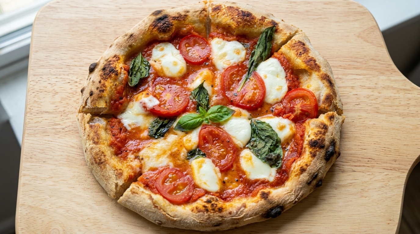 Klasyczna pizza Margherita w stylu neapolitańskim