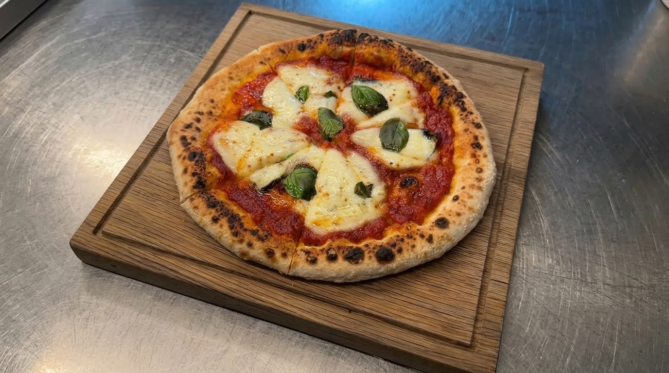 Klasyczna Pizza Margherita z Mozzarellą di Bufala