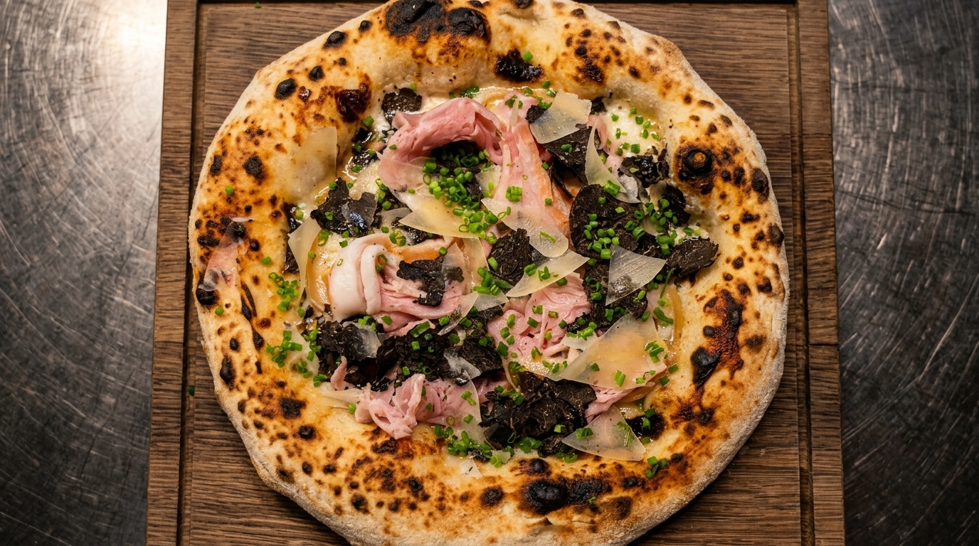 Pizza z beszamelem truflowym jak z najlepszej restauracji
