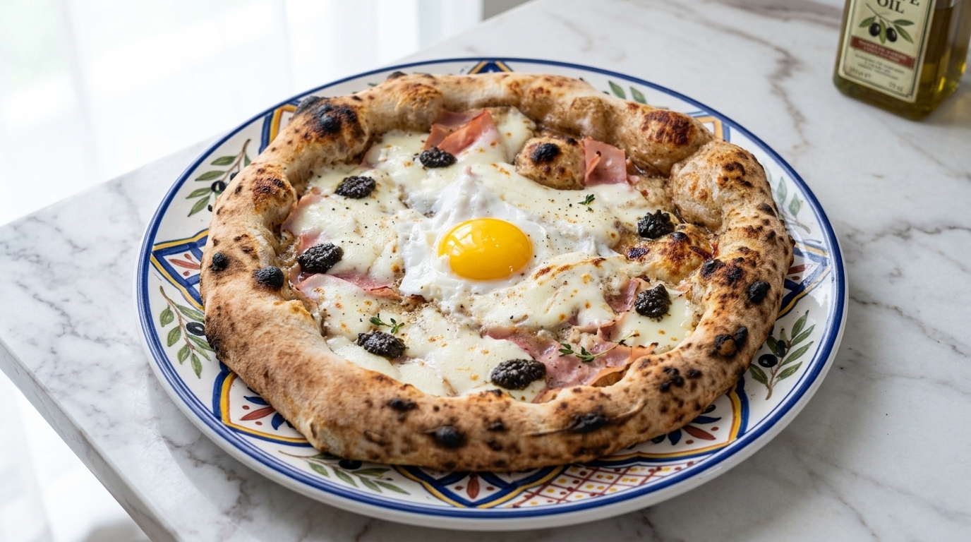 Neapolitańska Pizza Lava z Czarną Truflą
