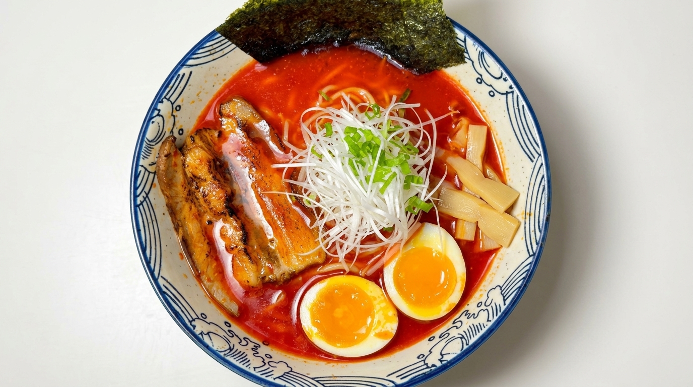 Piekielny Ramen – przepis na domowy, ostry ramen tonkotsu