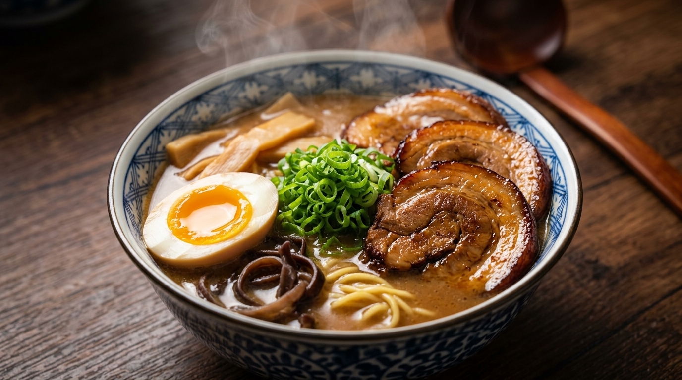 Bogaty i aromatyczny Miso Chashu Ramen