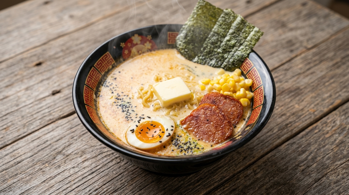 Kremowy Shin Ramen z mlekiem i pastą miso – szybki przepis
