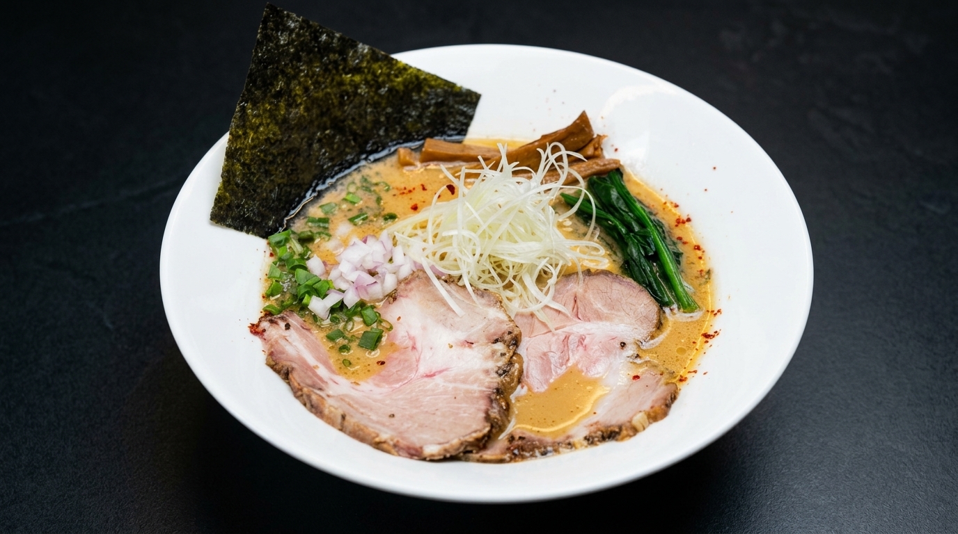 Aromatyczny Miso Tonkotsu Ramen (w stylu Crayon Shin-chan)
