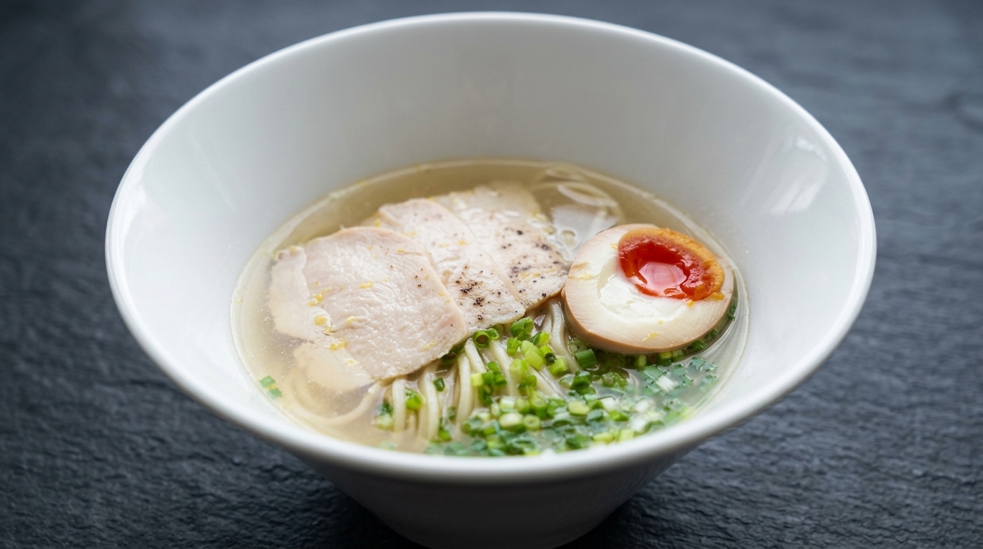 Chicken Shio Ramen z delikatnym kurczakiem chashu