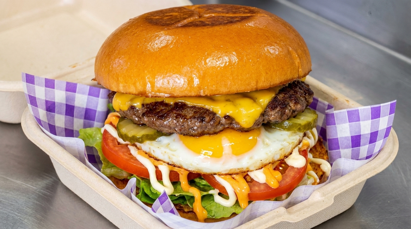 Idealny Smash Burger z Jajkiem Sadzonym