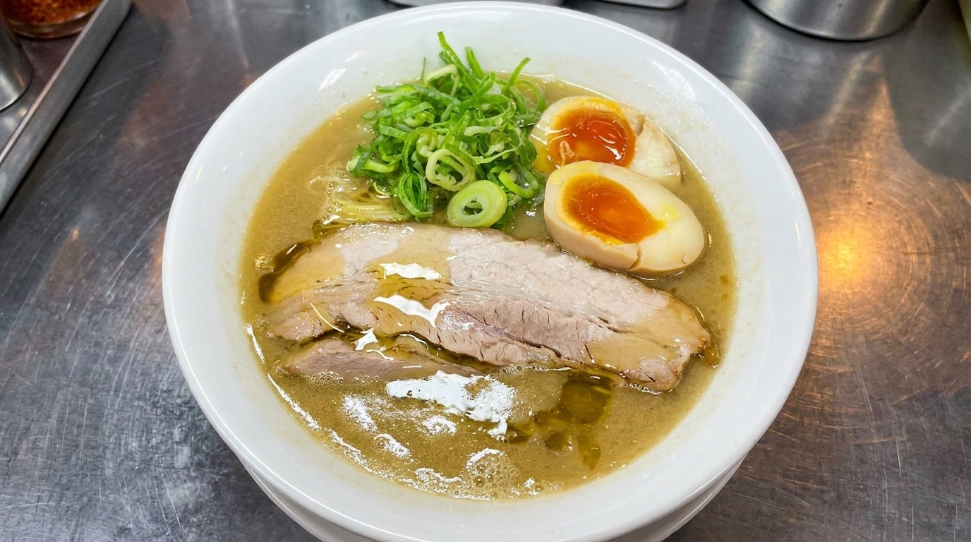 Autentyczny japoński ramen tonkotsu