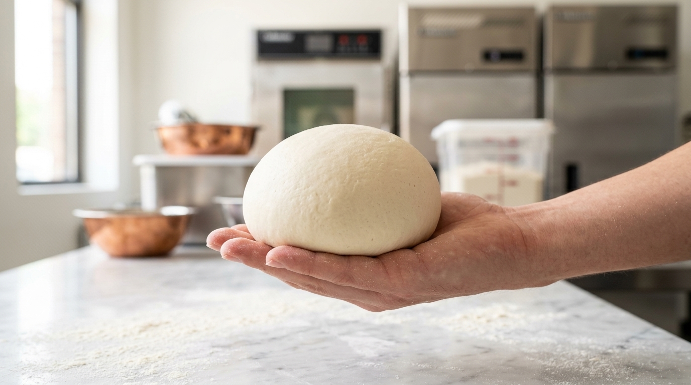 Oryginalne ciasto na pizzę neapolitańską (długo dojrzewające)