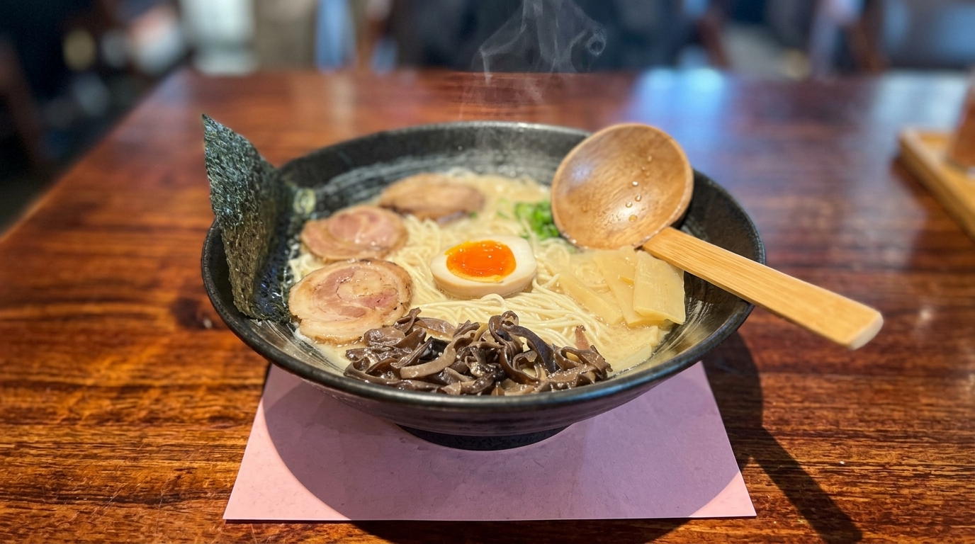 Autentyczny bulion Hakata Tonkotsu Ramen