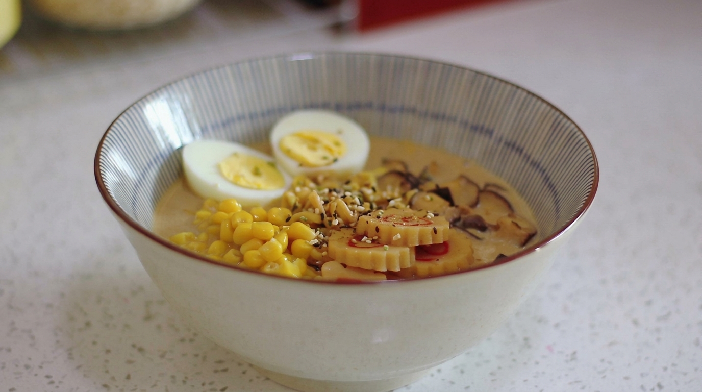Kremowy Miso Ramen na Mlecznym Bulionie