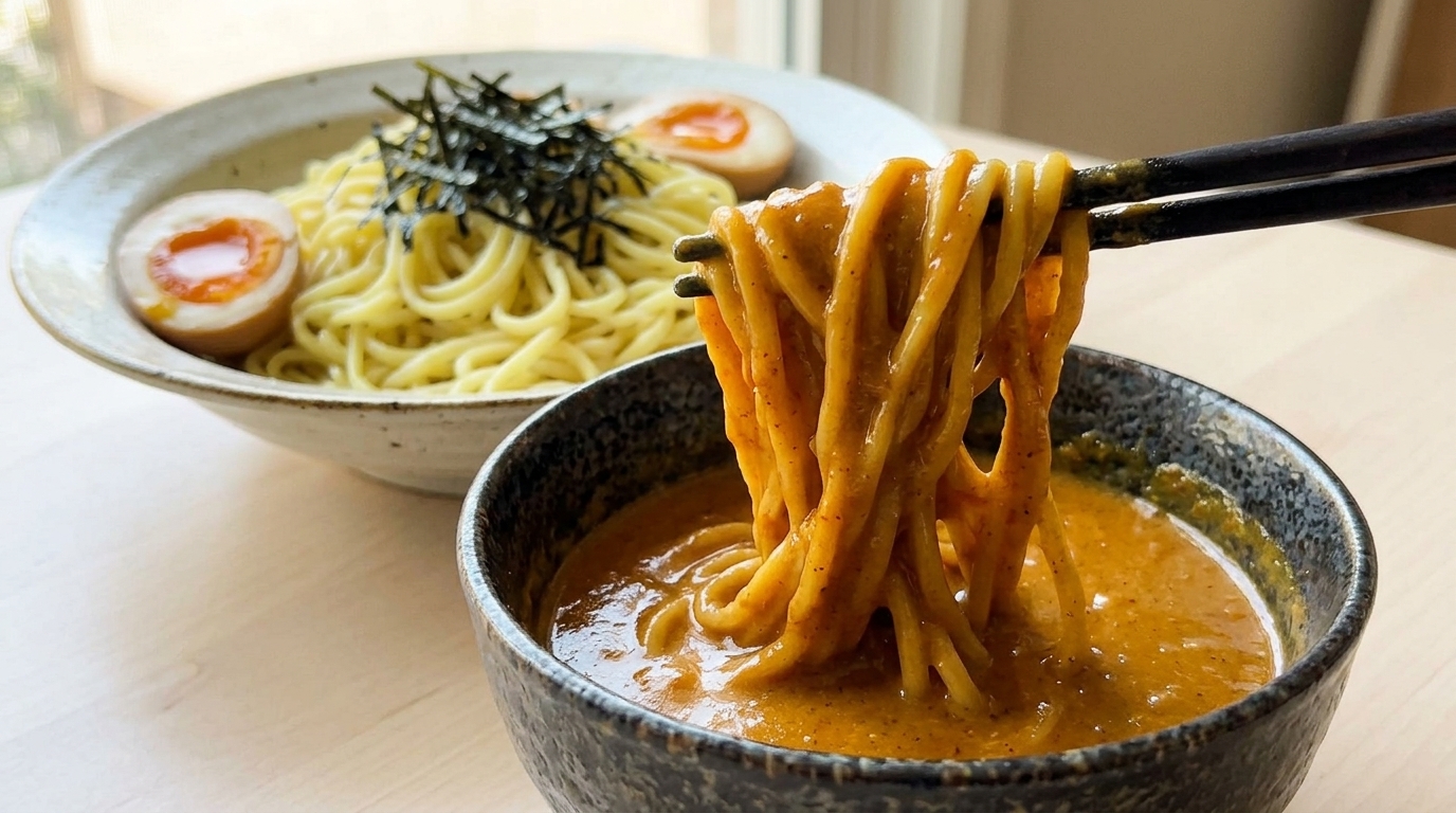 Japoński Makaron Maczany w Curry (Curry Tsukemen)