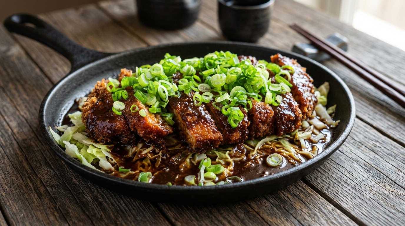 Klasyczne Miso Katsu z Nagoi (Kotlet Wieprzowy z Sosem Miso)