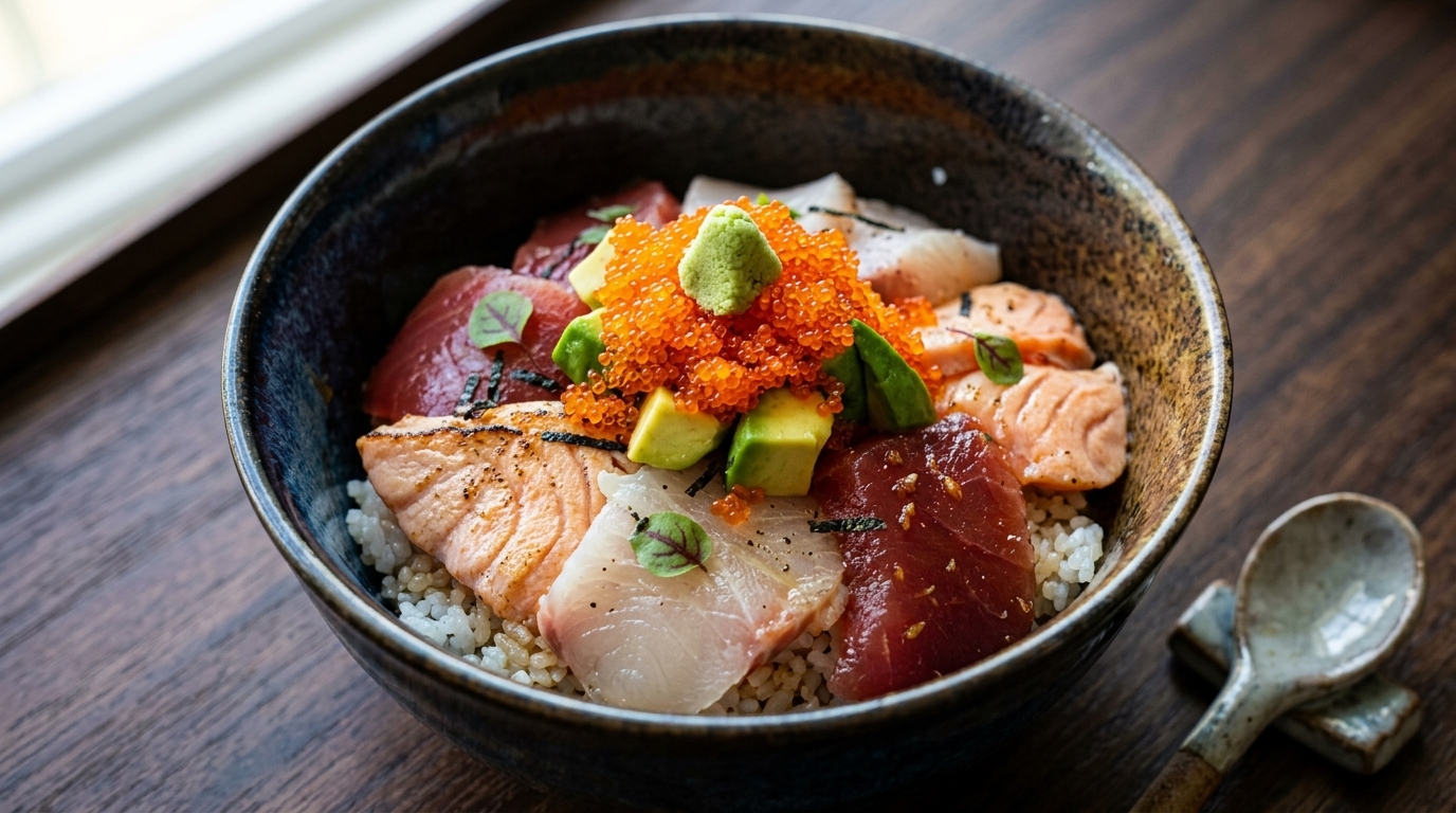 Japońskie Kaisendon – Domowe Donburi z Owocami Morza jak z Restauracji