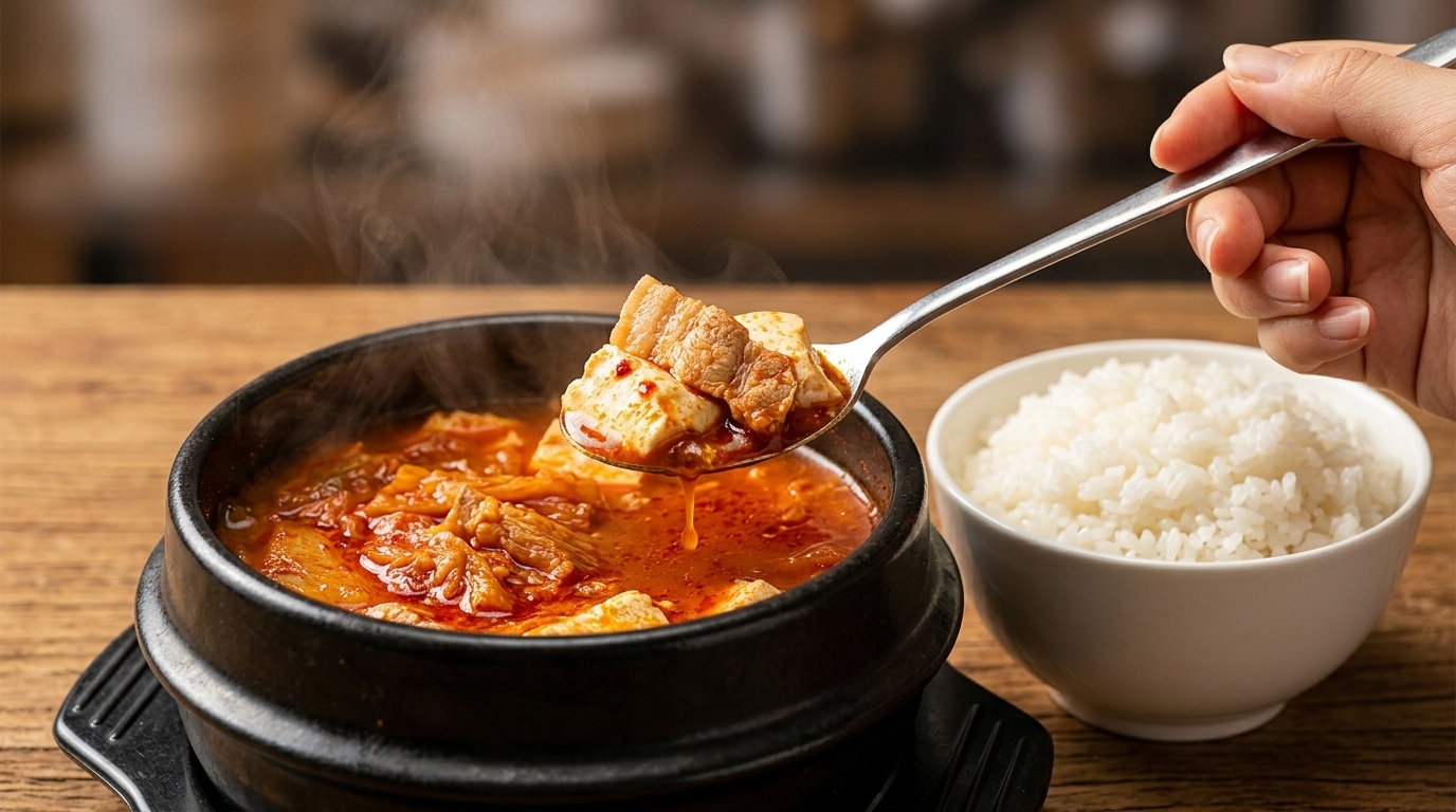 Autentyczne Kimchi Jjigae (Koreański Gulasz z Wieprzowiną i Kimchi)