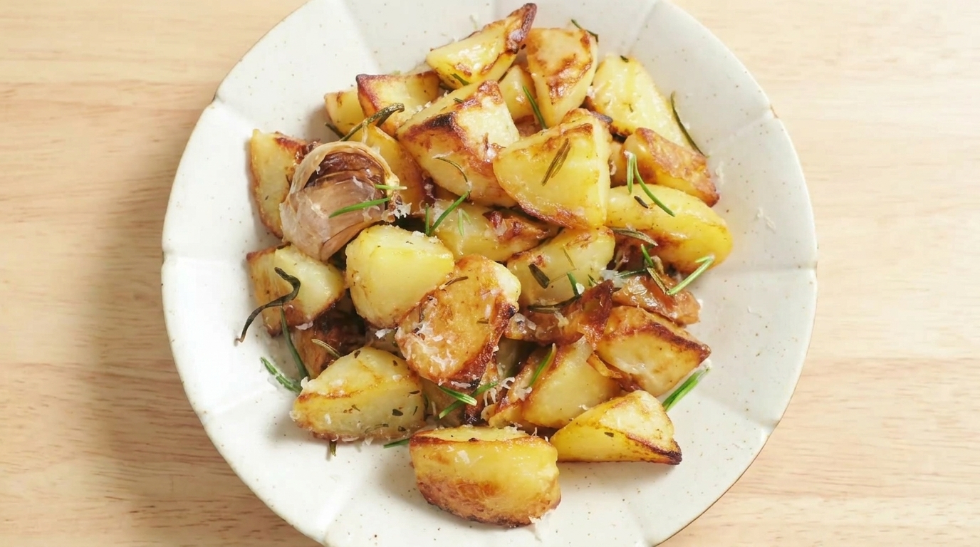 Klasyczne pieczone ziemniaki z rozmarynem