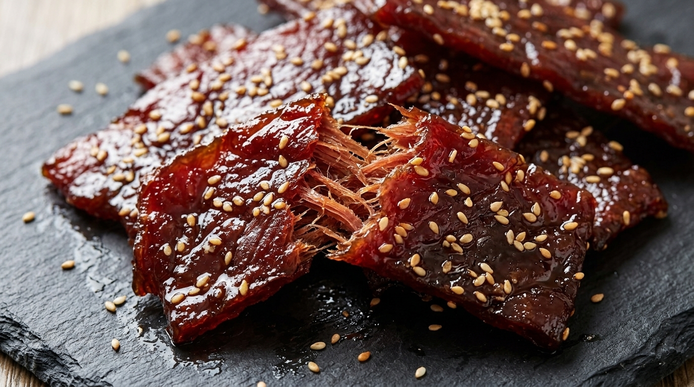 Ręcznie Rwana Suszona Wieprzowina Jerky (Domowa Mięsna Przekąska)
