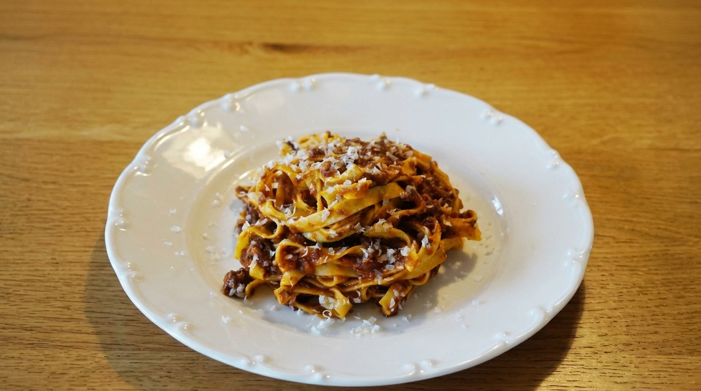 Autentyczne Tagliatelle al Ragù alla Bolognese