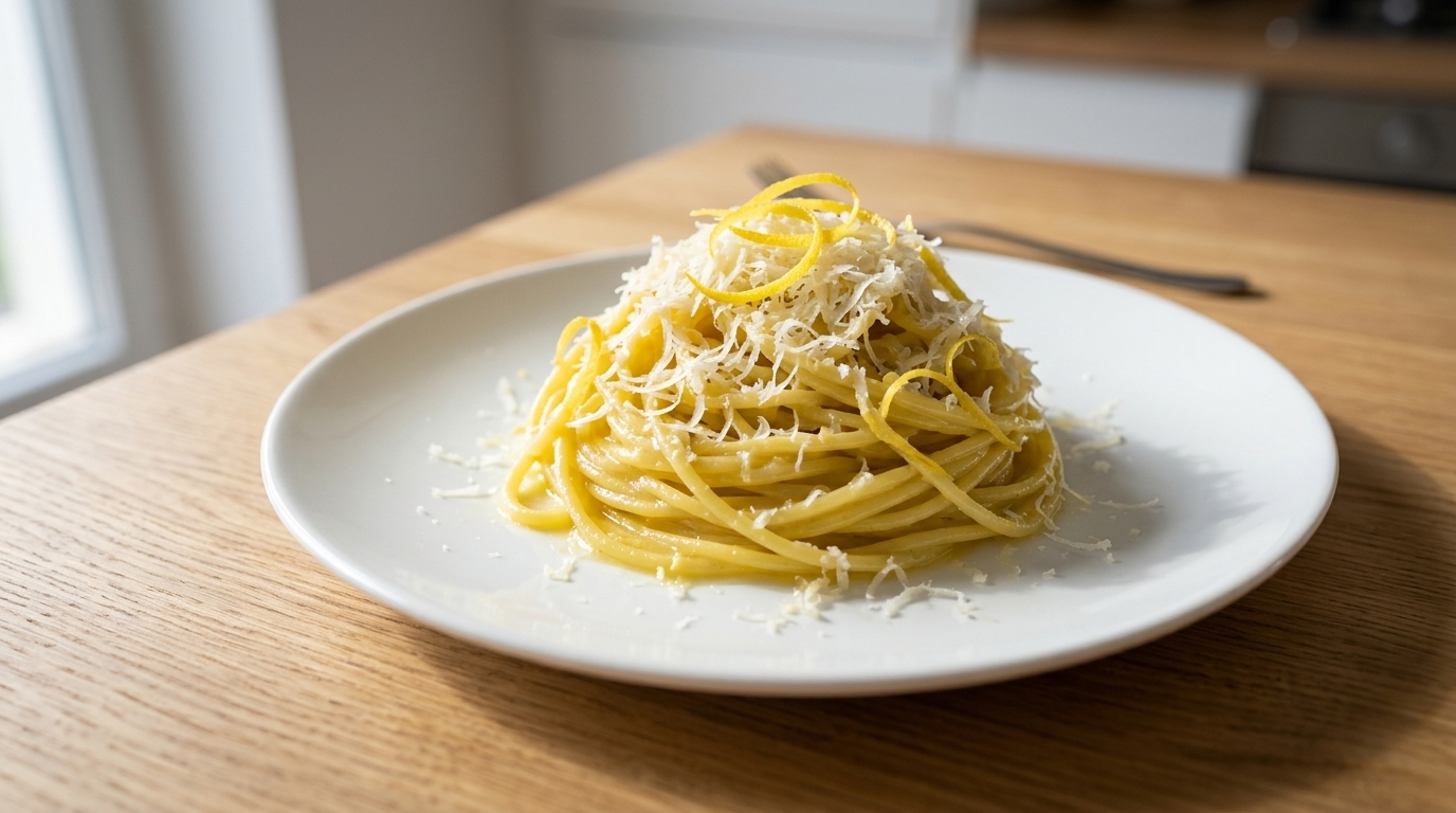 Oryginalny makaron cytrynowy z wybrzeża Amalfi (Pasta al Limone)