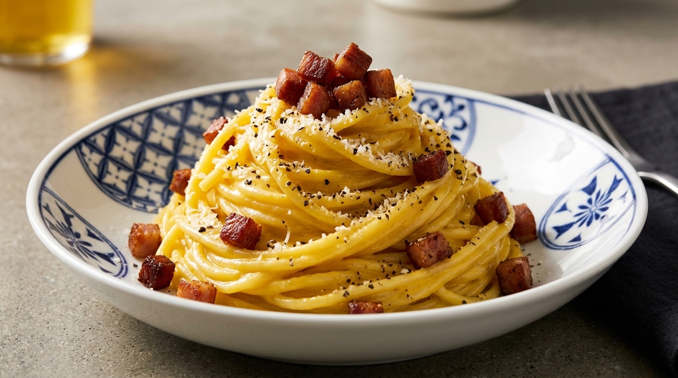 Oryginalne rzymskie Spaghetti Carbonara
