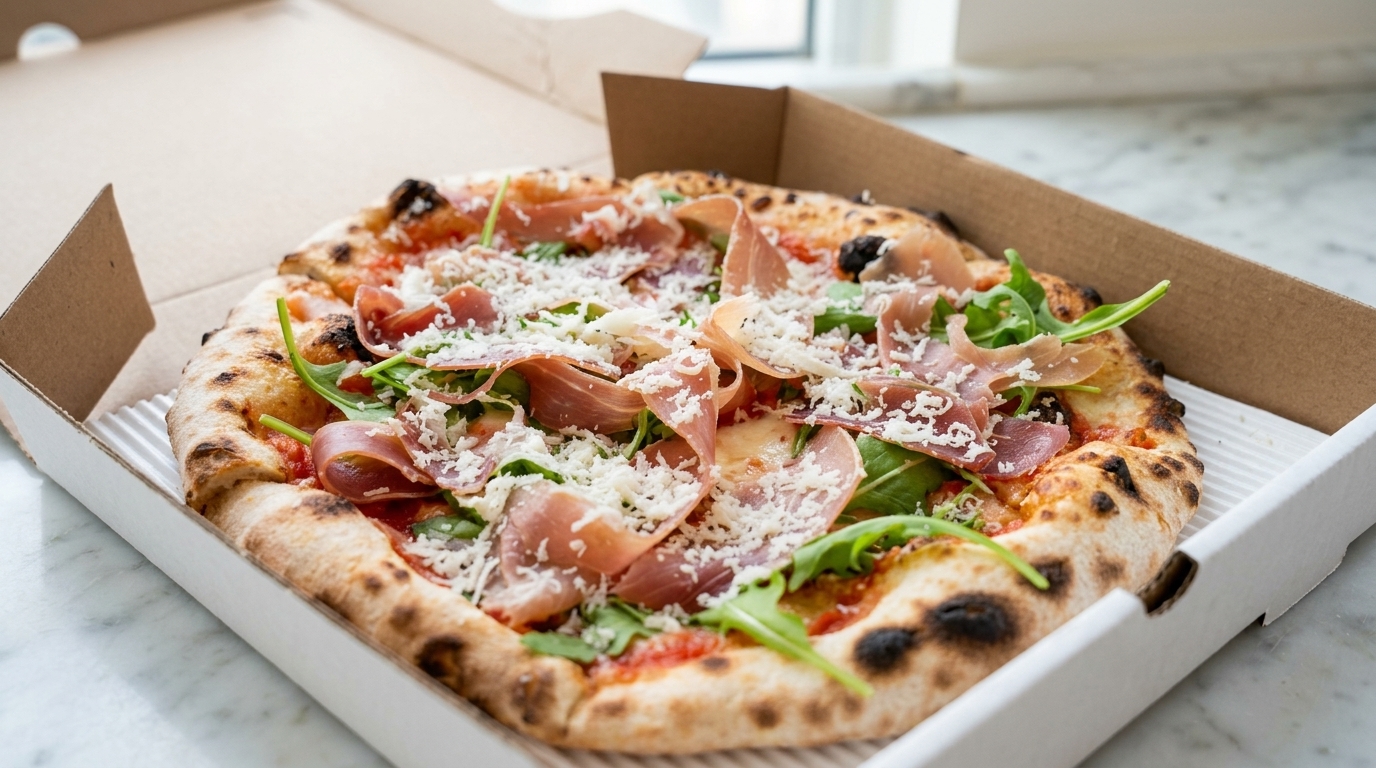 Pizza z prosciutto i rukolą (Pizza Prosciutto e Rucola)