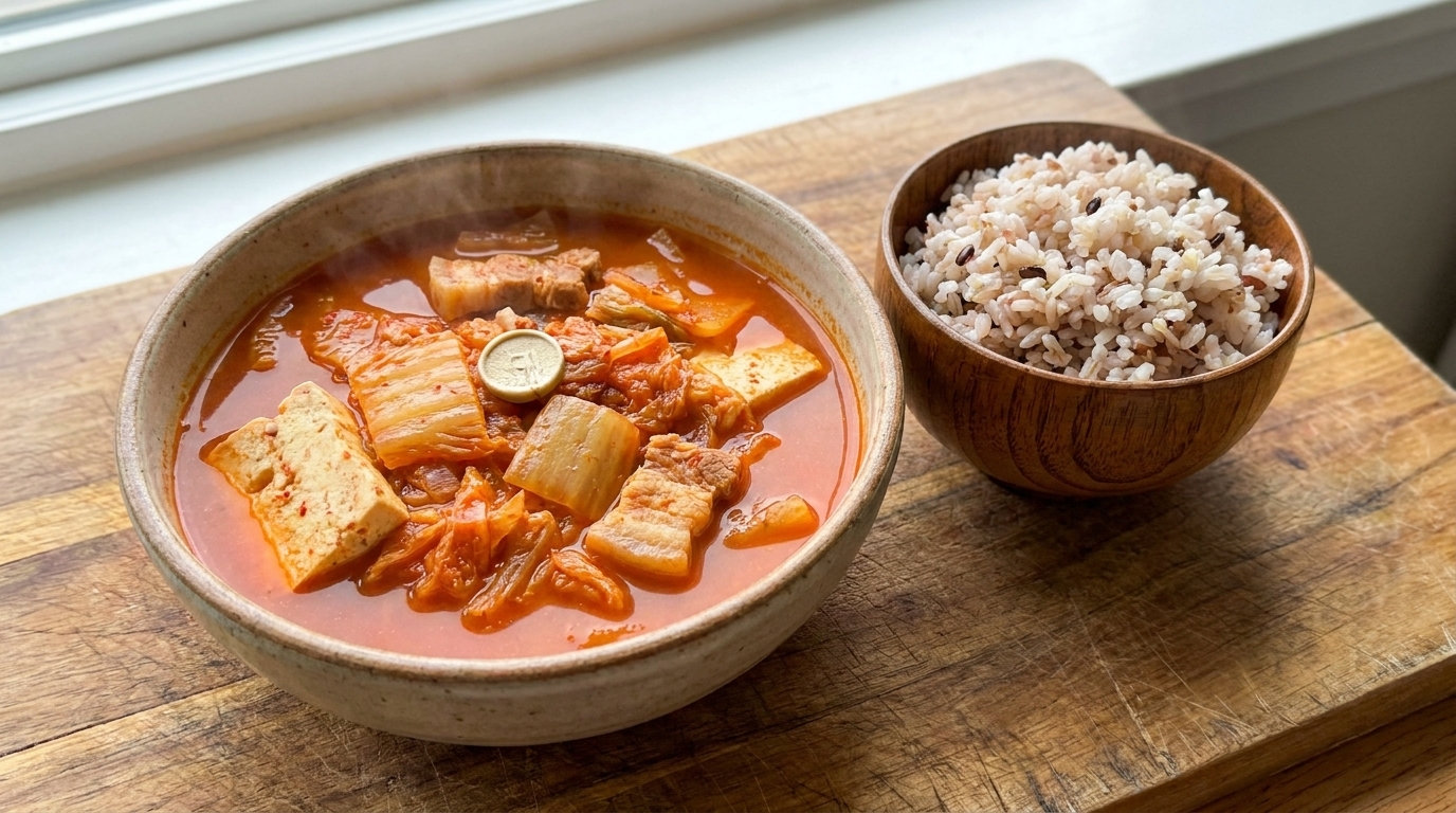 Klasyczna Koreańska Zupa Kimchi (Kimchi-jjigae)