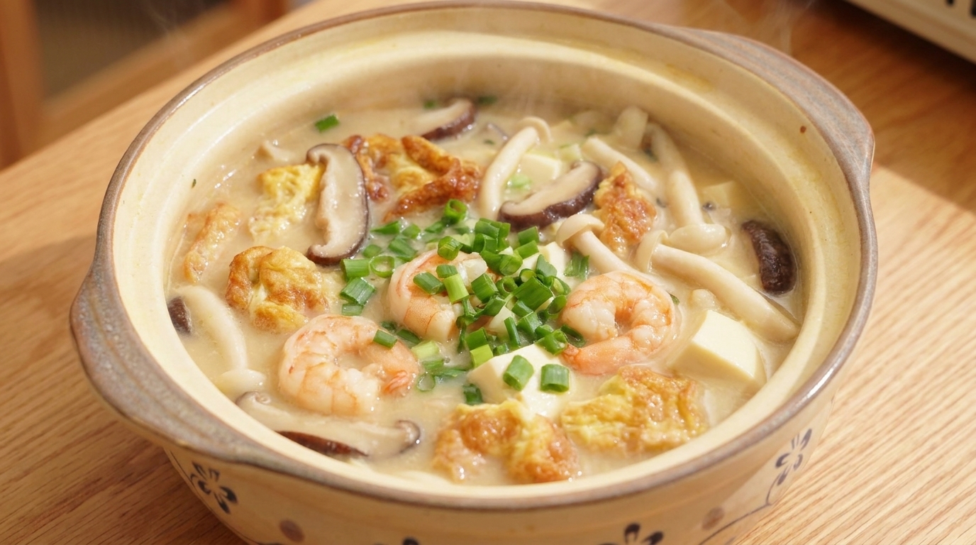 Zupa z trzema rodzajami grzybów (三鲜菌菇汤)