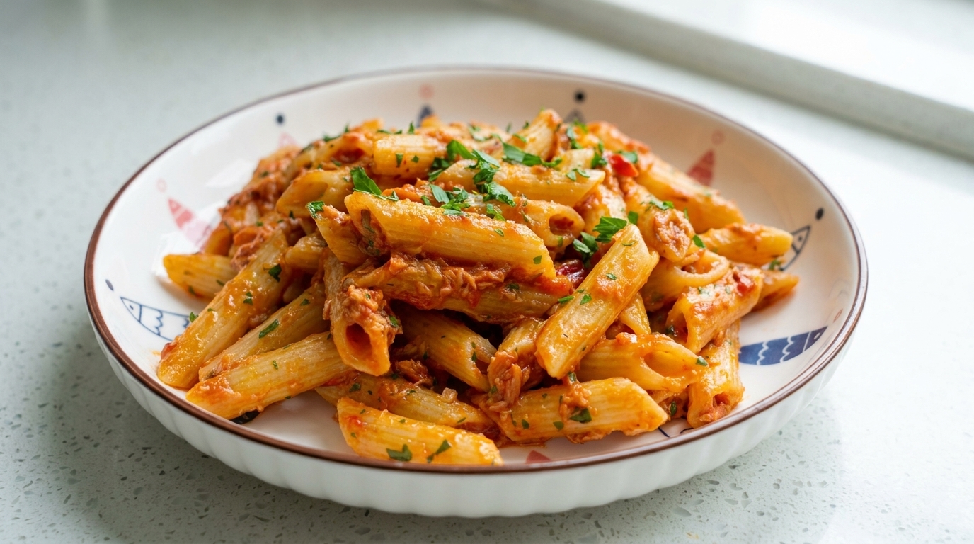 Pikantne penne z tuńczykiem (Penne con Tonno)