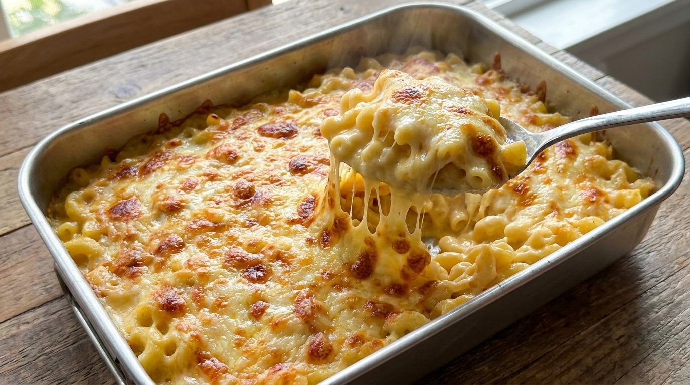 Klasyczne amerykańskie Macaroni and Cheese