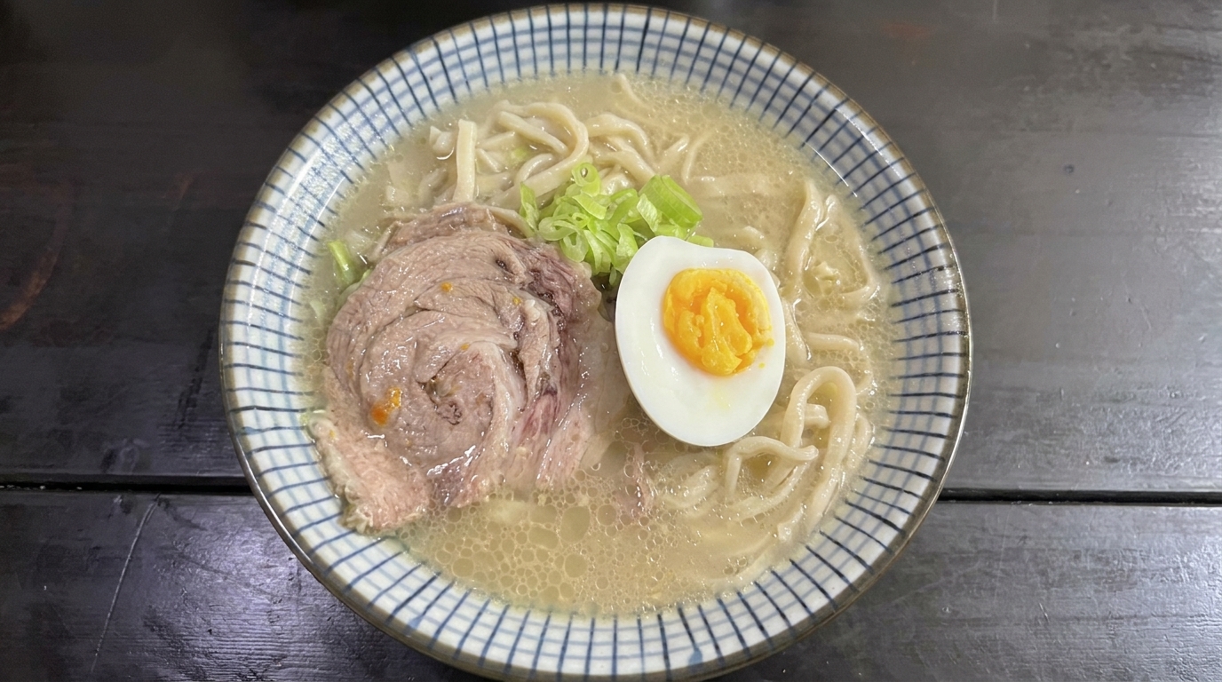 Prosty Japoński Ramen Tonkotsu z Szybkowaru