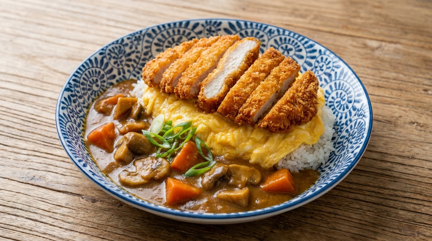 Japoński kotlet z kurczaka w curry (Katsu Curry)