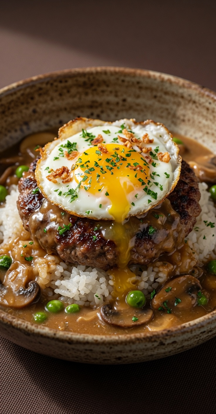 Klasyczne hawajskie Loco Moco