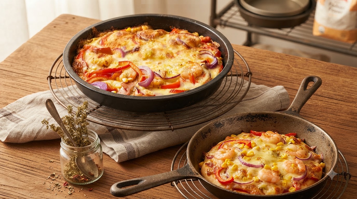 Domowa Supreme Pizza z Owocami Morza