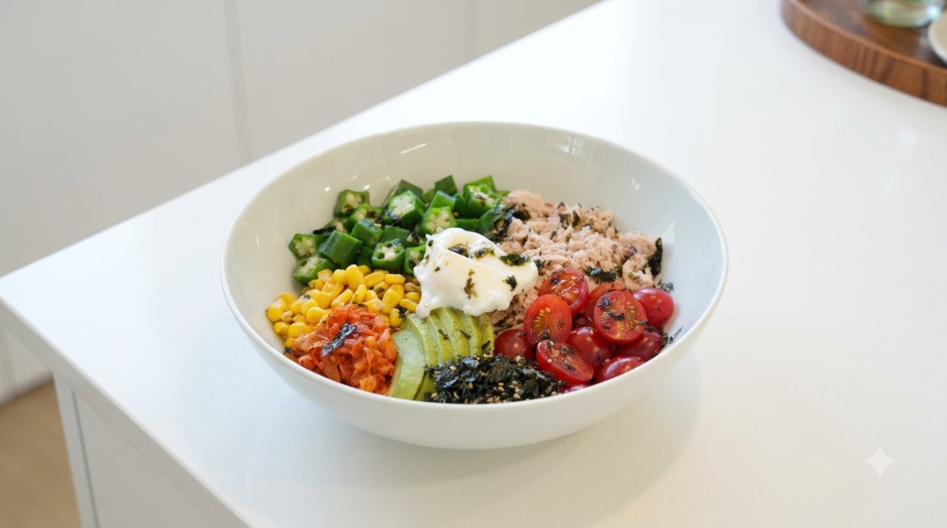 Zdrowy Poke Bowl z Tuńczykiem, Ryżem i Komosą