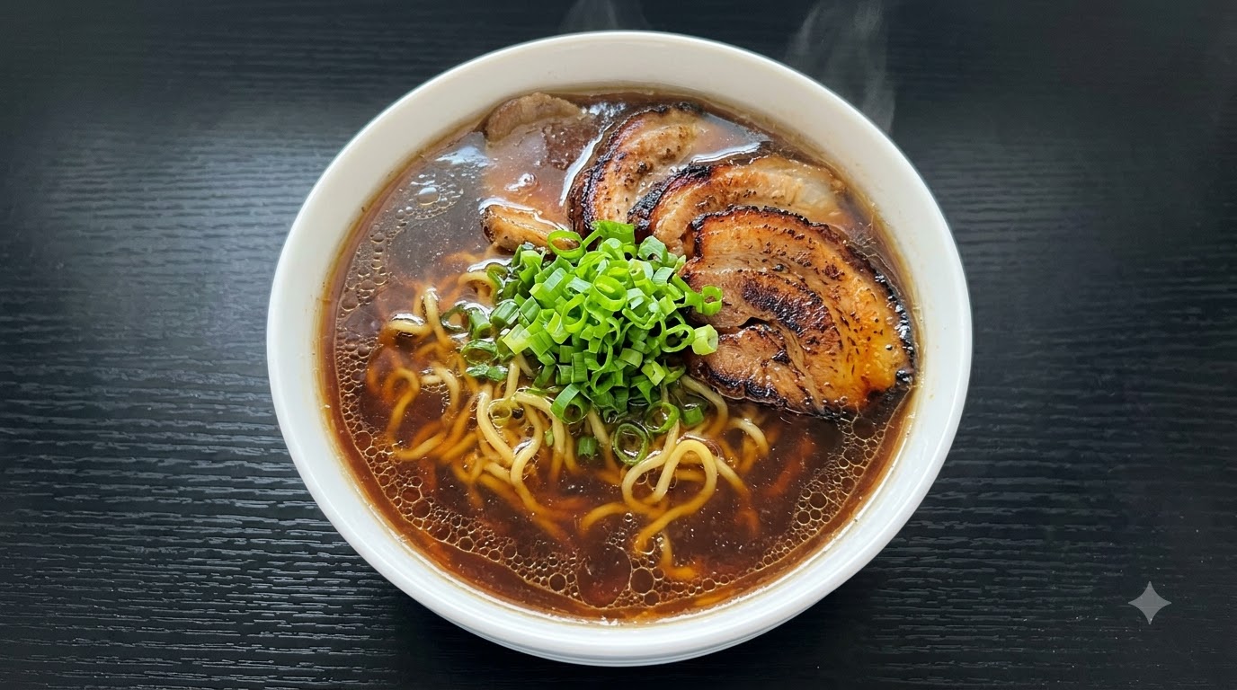 Prosty Ramen Tonkotsu z Boczkiem Wieprzowym
