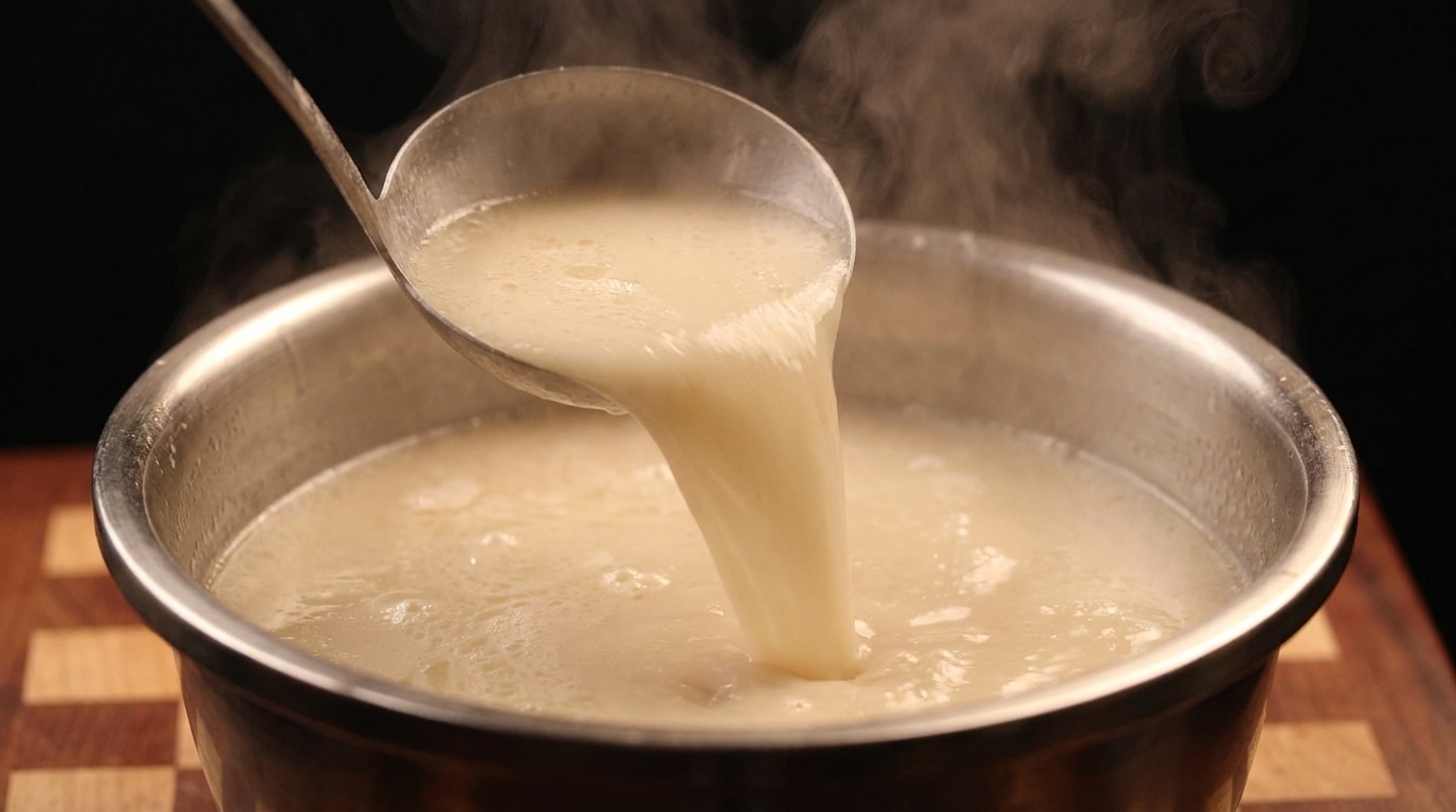 Kremowa i esencjonalna baza do zupy Tonkotsu Ramen