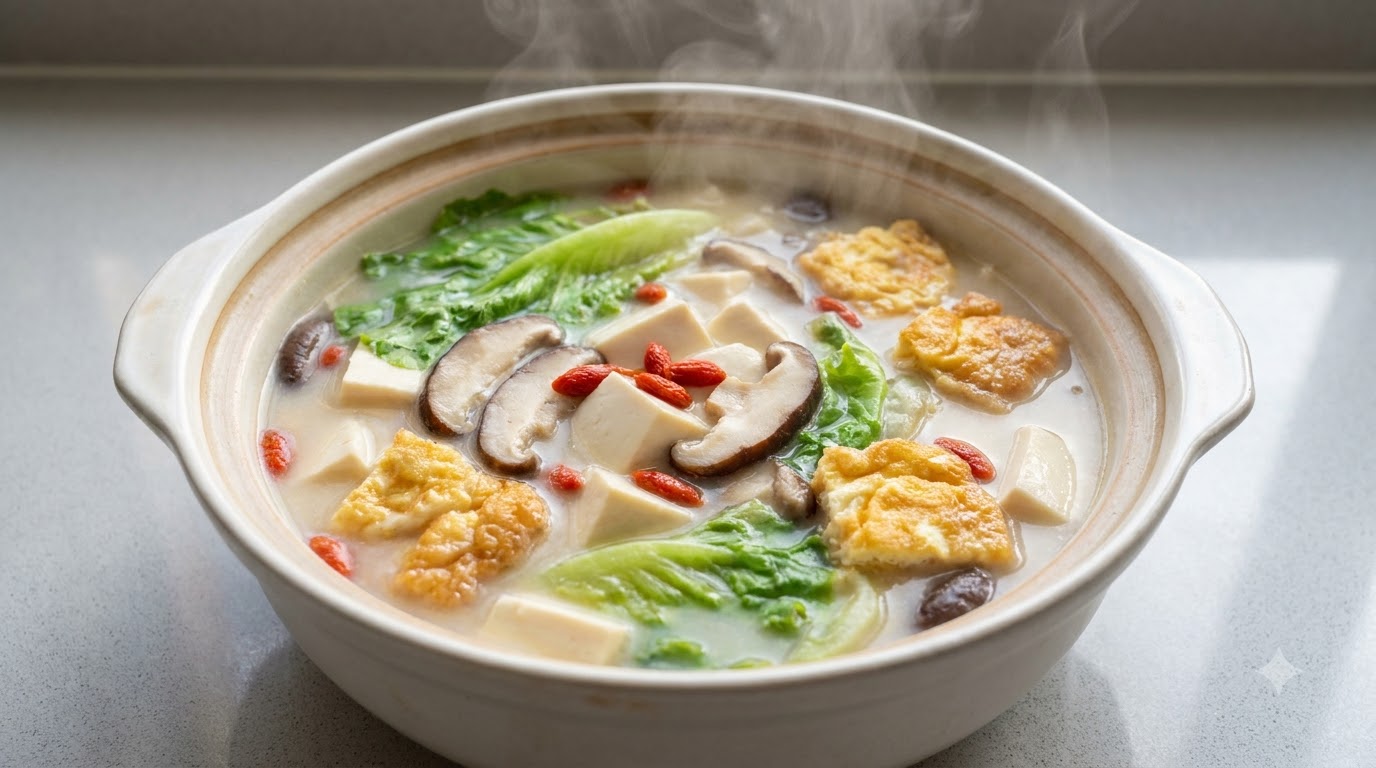 Odżywcza zupa tofu Sanxian