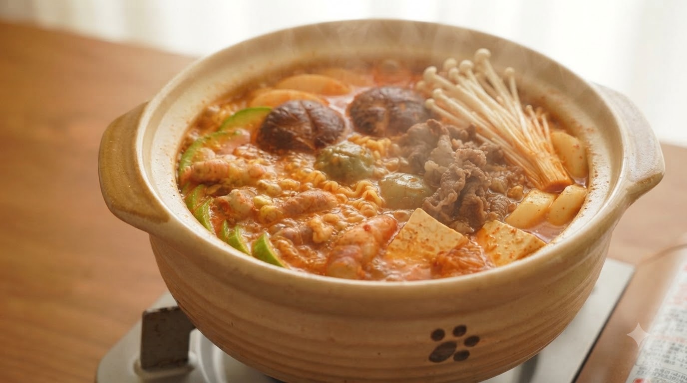 Koreańskie Gulasz Wojskowy (Budae Jjigae)