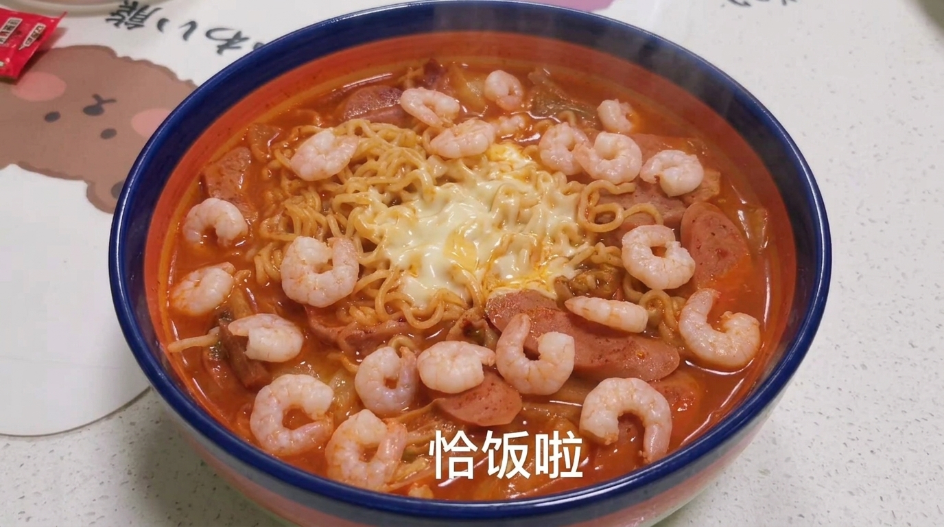 Koreański Ramen w Stylu Gulaszu Wojskowego